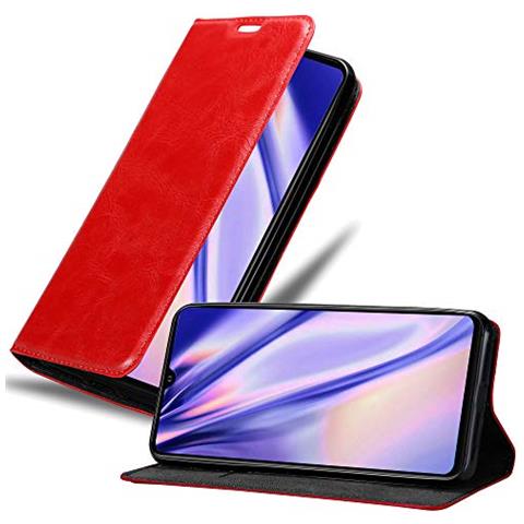 Custodia Compatibile Con Huawei P30 Pro In Rosso Mela - Coperchio Protettiva Con Chiusura Magnetica, Funzione Stand E Tasca Per Le Carte - Foto 1