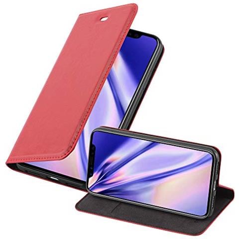 Custodia Compatibile Con Apple Iphone Xs Max In Rosso Mela - Coperchio Protettiva Con Chiusura Magnetica, Funzione Stand E Tasca Per Le Carte - Foto 1