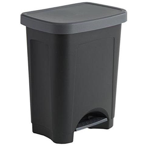 Stepbin 25l Pedale Bin Per La Cucina Nero - Foto 1