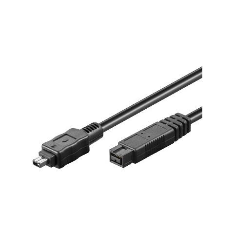 Cavo Ieee 1394B A 1394A 9 Pin Maschio / 4 Pin Maschio Doppia Schermtura Mt. 1.8 (Ak-1394B-184)  - Foto 1