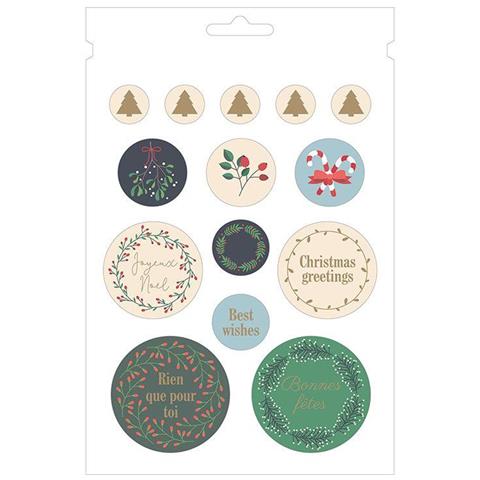 Prenota 168 Adesivi Buon Natale - Foto 1