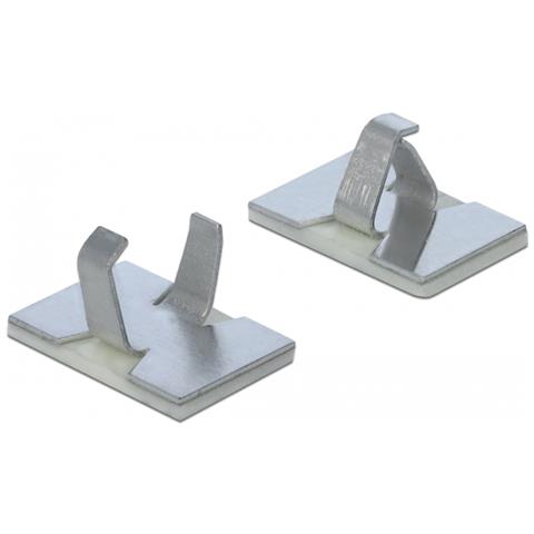 Serracavi in alluminio autoadesivo 10 pezzi - Foto 2