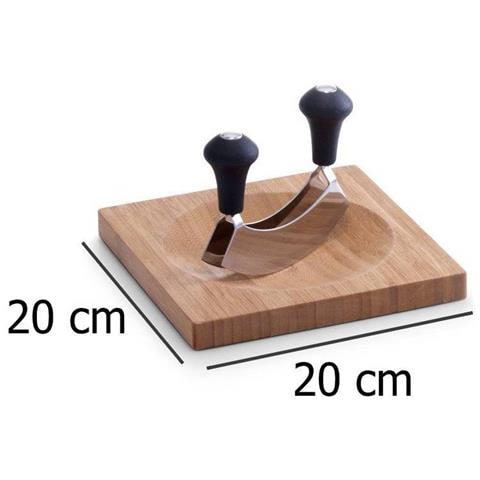 Tagliere Per Erbe In Bambù + Tritatutto - Foto 5