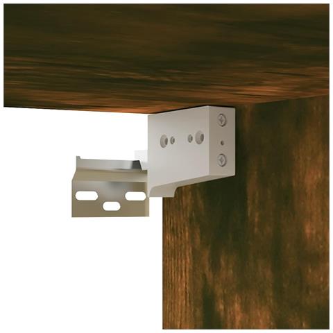 Mobile Tv Rovere Fumo 80x30x30 Cm In Legno Multistrato - Foto 2