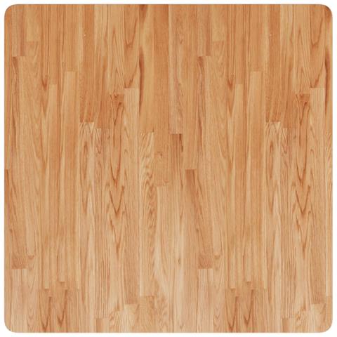 Piano Tavolo Quadrato Marrone Chiaro 80x80x1,5 Rovere Trattato - Foto 2