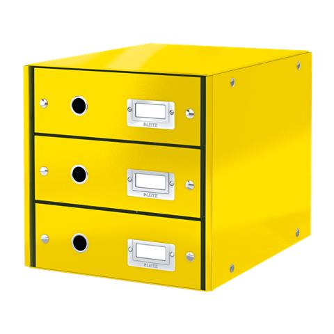 Click & Store WOW Cartoncino, Polipropilene (PP) Giallo - Foto 1