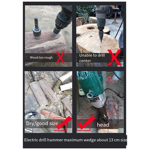 Punta Per Trapano Per Legno, 3 Gambi Black - Foto 6