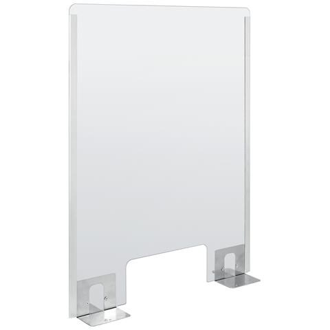 Schermo Protettivo Parafiato Con Feritoia Per Banconi E Scrivanie - 660x960 Mm - Foto 3