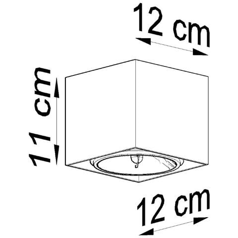 Lampada A Soffitto Blake Bianco Sl. 0698 - Moderno Lampade Da Soffitto Bianco 11x12x12 Cm - Foto 7