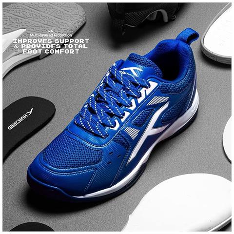 Scarpe Da Badminton Professionali Da Uomo Raze Antitraccia (blu /bianco, Taglia: Eu 40, Uk 6, Us 7) - Foto 2