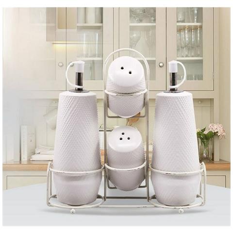 Set Sale E Pepe Feel Maestro Mr-20002-04cs Bianco Ceramica 5 Pezzi - Foto 4