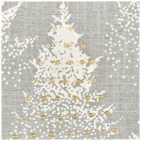 Cuscino Decorativo Billbergia Cotone 45 X 45 Cm Motivo Di Piante Grigio - Foto 2