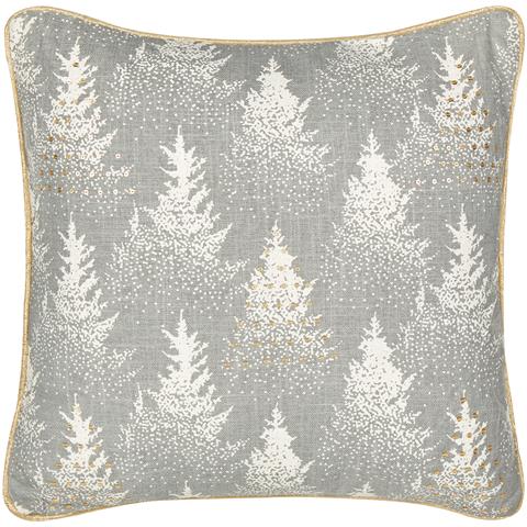 Cuscino Decorativo Billbergia Cotone 45 X 45 Cm Motivo Di Piante Grigio - Foto 6