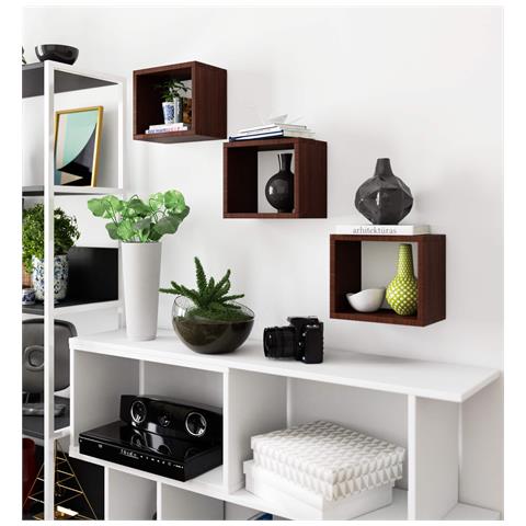 Mensola a muro K25, 25x15x25 cm, Colore Weng? - Foto 6