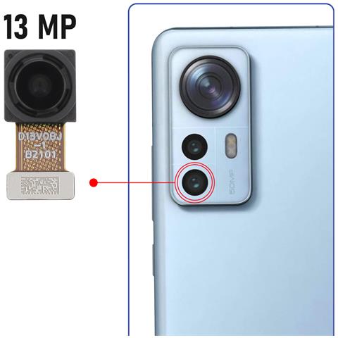 Fotocamera Posteriore Sensore Ultra Grandangolo Per Xiaomi 12 - Foto 2