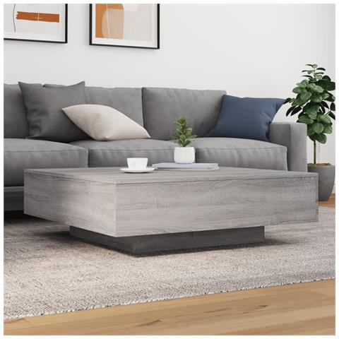 Tavolino Salotto Grigio Sonoma 100x100x31 Cm Legno Multistrato - Foto 3
