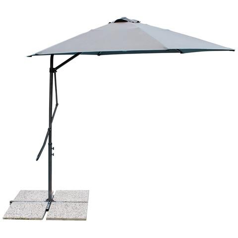 Ombrellone Da Giardino 2,5x2,5 Mt Con Mantovana E Antivento Middle Size - Foto 1