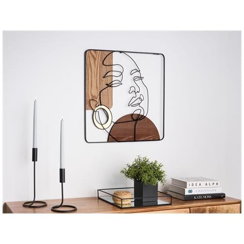 Decorazione Da Parete Marrone 50 X 50 Cm Californium - Foto 1