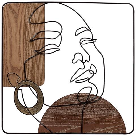 Decorazione Da Parete Marrone 50 X 50 Cm Californium - Foto 2