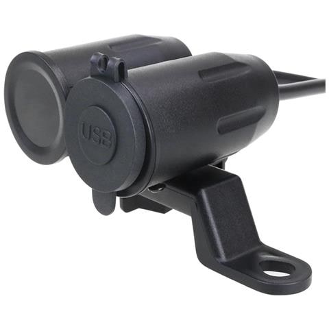 3 In1 Moto 3.1a Doppia Porta Usb Caricatore Staffa Voltmetro Temperatura Black+red - Foto 5