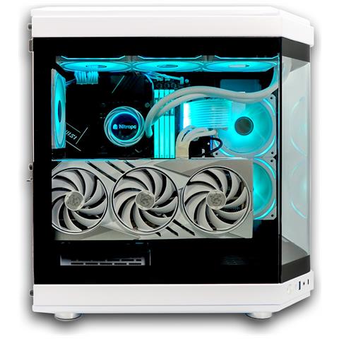 Pc Gaming Boost Nitro Bianco - I9-14900kf, Rtx 5080 16 Gb, 32 Gb Ddr5, 2 Tb M2, Win11 - Pronto Per Giocare - Foto 2