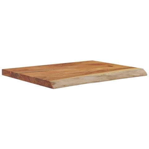 Mensola A Muro 40x30x3,8cm Rettangolare Legno Acacia Bordi Vivi - Foto 3