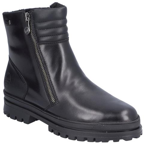 Black Casual Closed Ladies Mid Height Boots Stivaletti Pelle Scarpe Donna Nero Eu 37, Z5452-00 - Foto 1