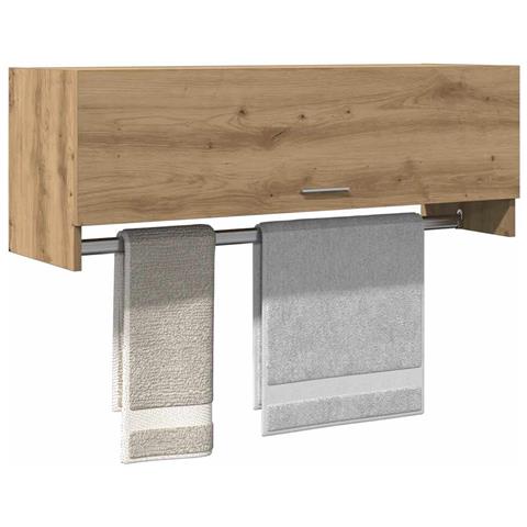 Armadio Rovere Artigianale 100x32,5x35 Cm In Truciolato - Foto 1