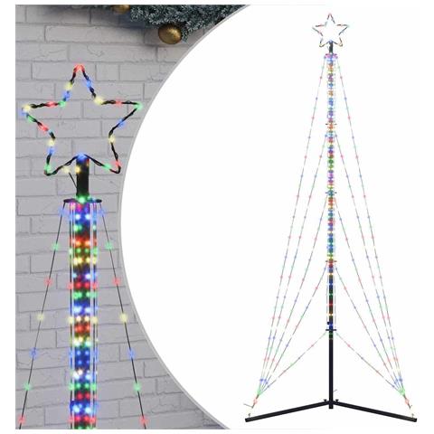 Albero Di Natale A Led 525 Led Colorato 302 Cm - Foto 2