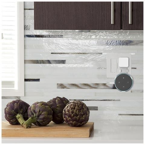 Porta Spina Per Amazon Echo Dot (gen 3) 18x4x10 Cm. Colore Bianco - Foto 2