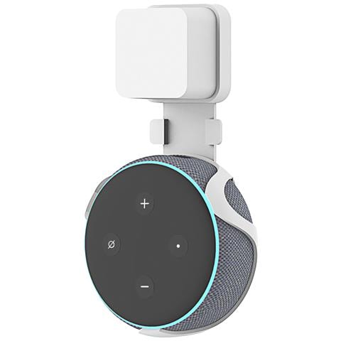 Porta Spina Per Amazon Echo Dot (gen 3) 18x4x10 Cm. Colore Bianco - Foto 1