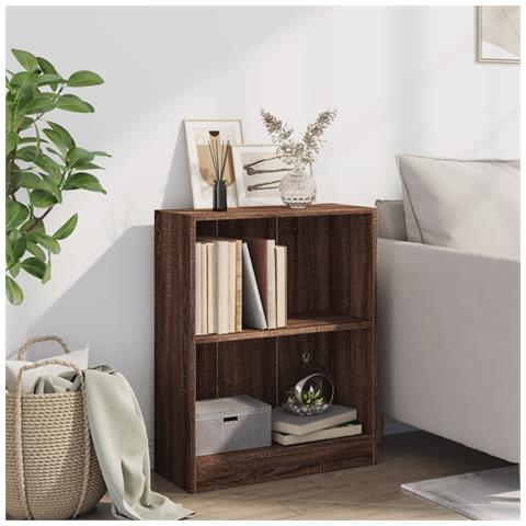 Lusso Casadino - Libreria Rovere Marrone 60x24x76 Cm In Legno Multistrato - Foto 2
