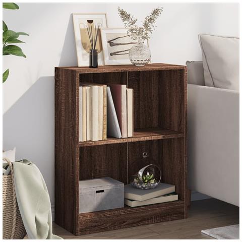 Lusso Casadino - Libreria Rovere Marrone 60x24x76 Cm In Legno Multistrato - Foto 8