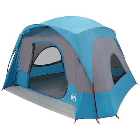 Tenda Familiare Cabina per 6 Persone Blu Impermeabile - Foto 2