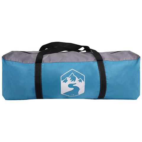 Tenda Familiare Cabina per 6 Persone Blu Impermeabile - Foto 8