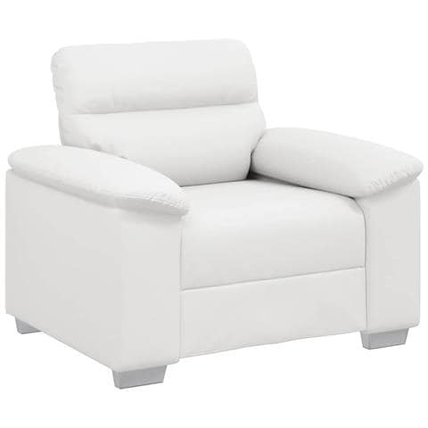 Poltrona Bianca 60 cm in Similpelle - Foto 1