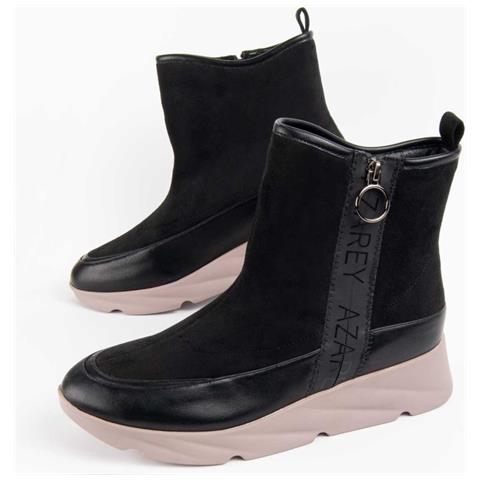 Stivale Con Zeppa Calig5 Nero. - Foto 1