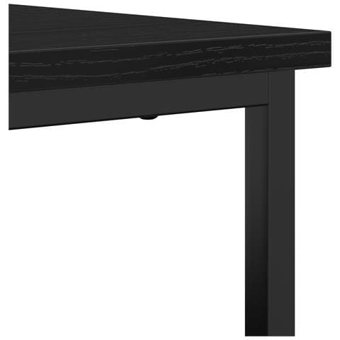 Mobile Nero Rovere 69x35x80 cm Legno ingegnerizzato e Acciaio - Foto 9