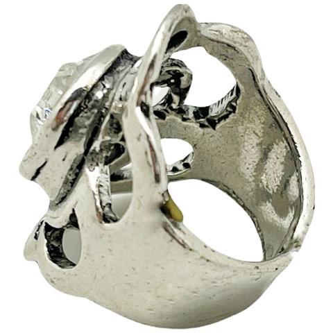 Anello A Nido D'ape Con Cristallo Sw - Foto 5