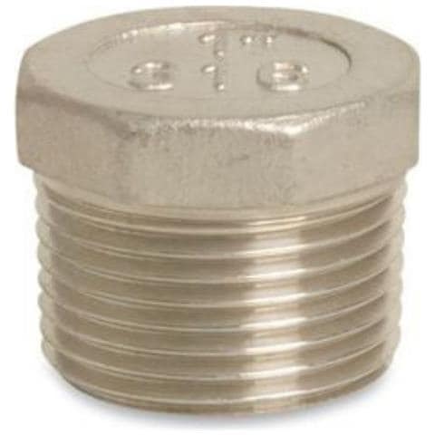 Tappo Filettato In Acciaio Inox 1/2 Pollice  10 Bar - Raccordi Idraulici Resistenti - Foto 1