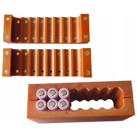 Forma Per Saldatura Batterie 18650 Con Magnete 2x5 - Struttura Stabile | Capacità 10 Celle | Compatibile Con Batterie 18650/26650/32650 - Foto 2