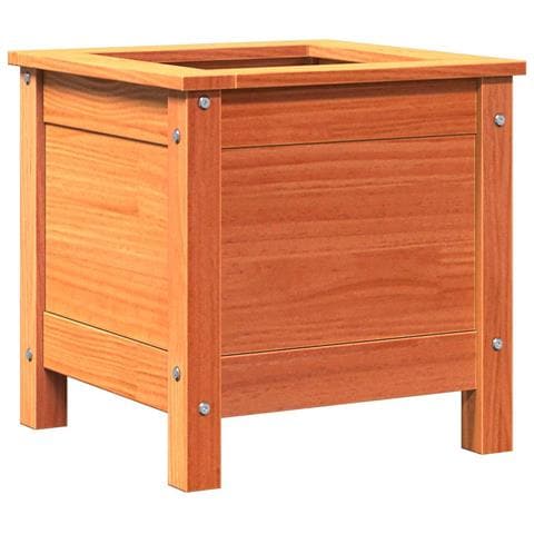 Vaso da giardino Marrone cerato 40 x 40 x 39 cm Pino massello - Foto 1