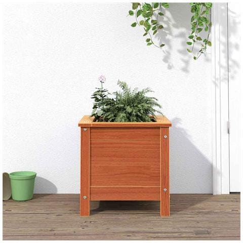 Vaso da giardino Marrone cerato 40 x 40 x 39 cm Pino massello - Foto 2