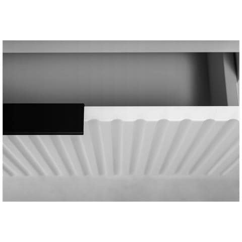 | Mobile sottolavabo 60 cm - L /H /D 60/57/46 cm - Blanc Mat - Mobili bagno, lavabi, mobiletti bagno | Piano di lavoro - Marrone - Foto 2