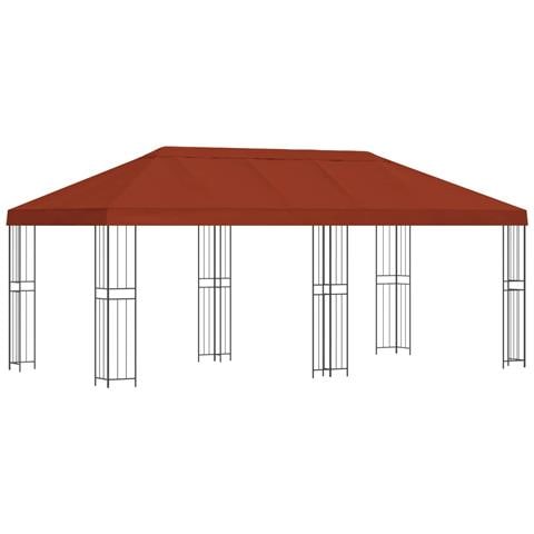 Gazebo con pareti laterali 6 x 3 m Terracotta - Foto 1