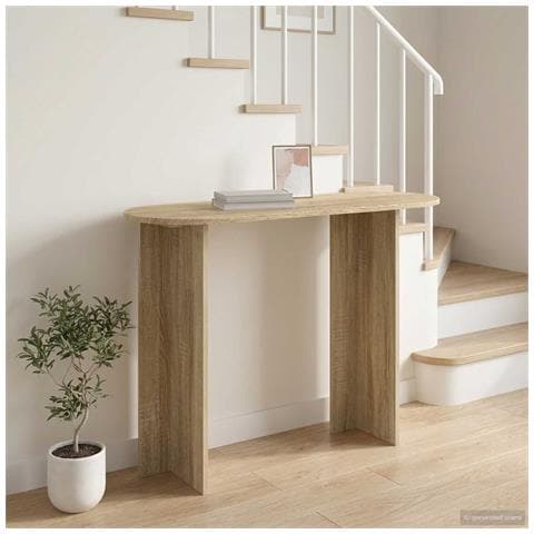 Tavolo consolle Rovere Sonoma 100 x 39,5 x 75 cm - Foto 2