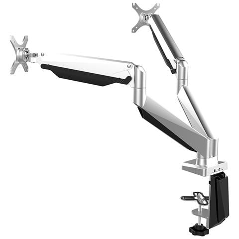 DUS522 Supporti a parete per TV 81,3 cm (32") Scrivania Nero, Argento - Foto 4