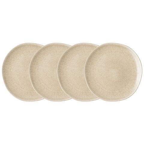 Piatto Da Pranzo Collezione Viola In Gres ø21 cm — Set Di 4 Beige - Foto 3