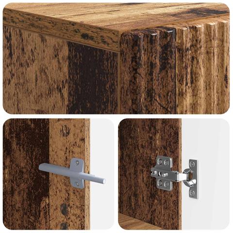 Mobile TV LED Legno antico Legno ingegnerizzato - Foto 9