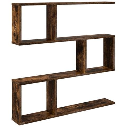 Scaffale da parete Rovere Fumo 80 x 12 x 79,5 cm - Foto 1